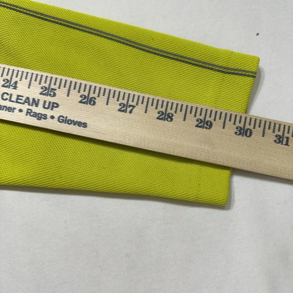 DKNY Sport Neon Yellow 1/4‎ Zip Pullover Mens XS Athletic Y2K Logo